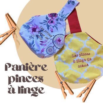 Panière pinces à linge personnalisée