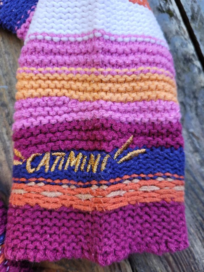 Superbe gilet tout doux Catimini, tons violet, 4 ans - photo numéro 7