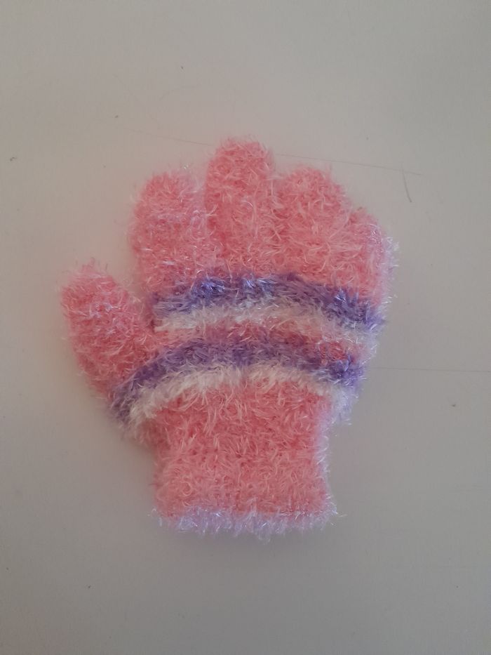 Gants tout doux 2-3ans rose violet - photo numéro 2