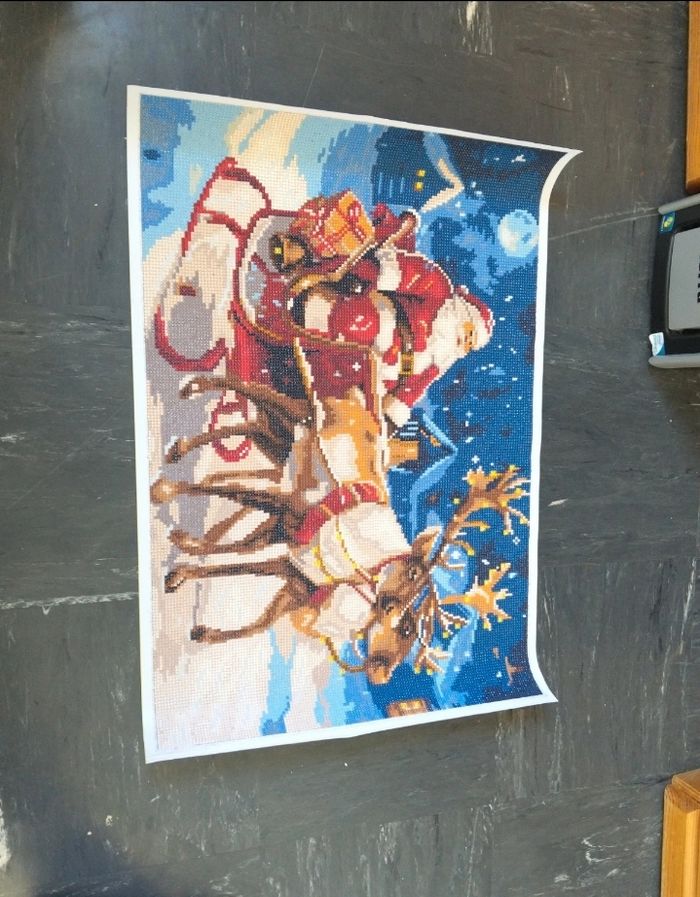 Diamond painting noël fini