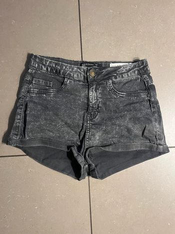 Short en jean gris bershka XS