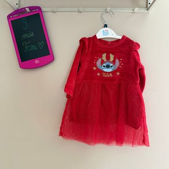 Robe polaire de Noël stitch - T9mois - la halle