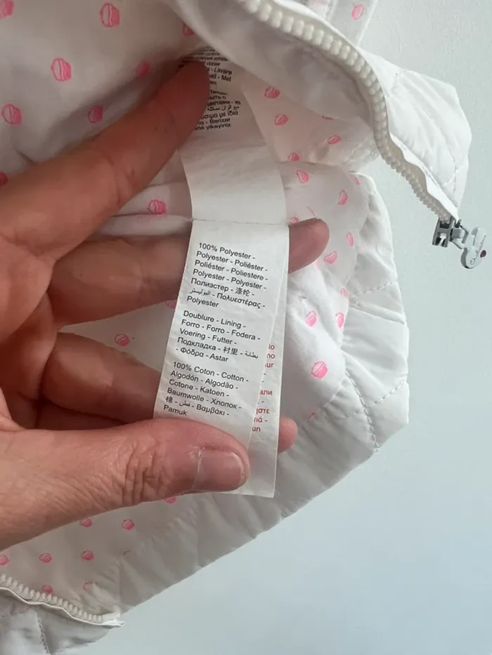 Veste à col zippé mi saison noeud rose orchestra - photo numéro 8