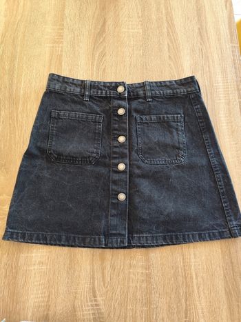 Jupe en jean noire 38 Bershka
