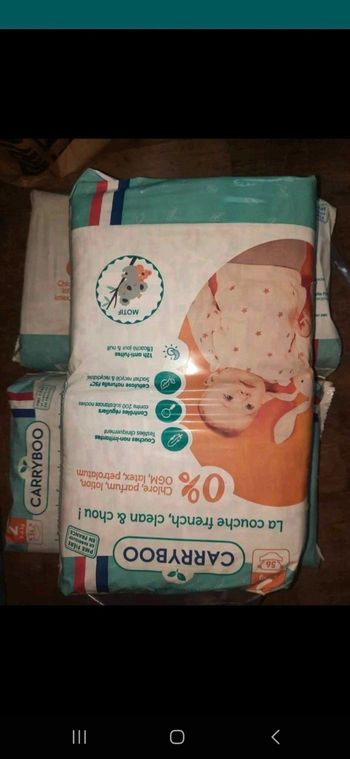 paquets de couches carryboo taille 2
