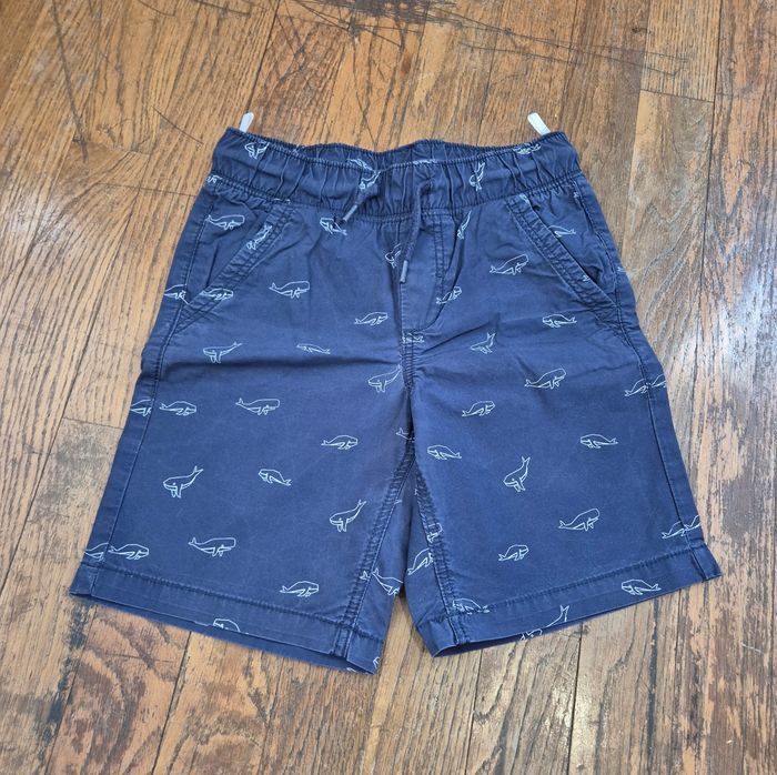 Short garçon bleu marine imprimé requin palimino taille 6ans