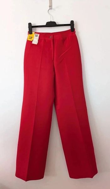 Pantalon rouge neuf à jambes larges - vintage - taille 40