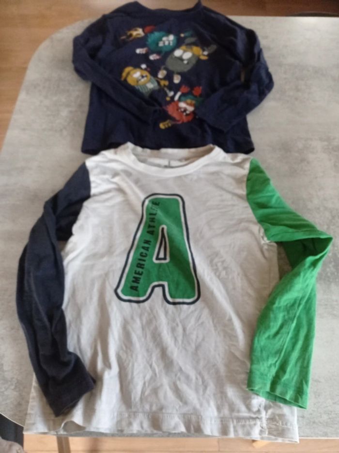 Lot de 2 t shirts manche longue 8 ans