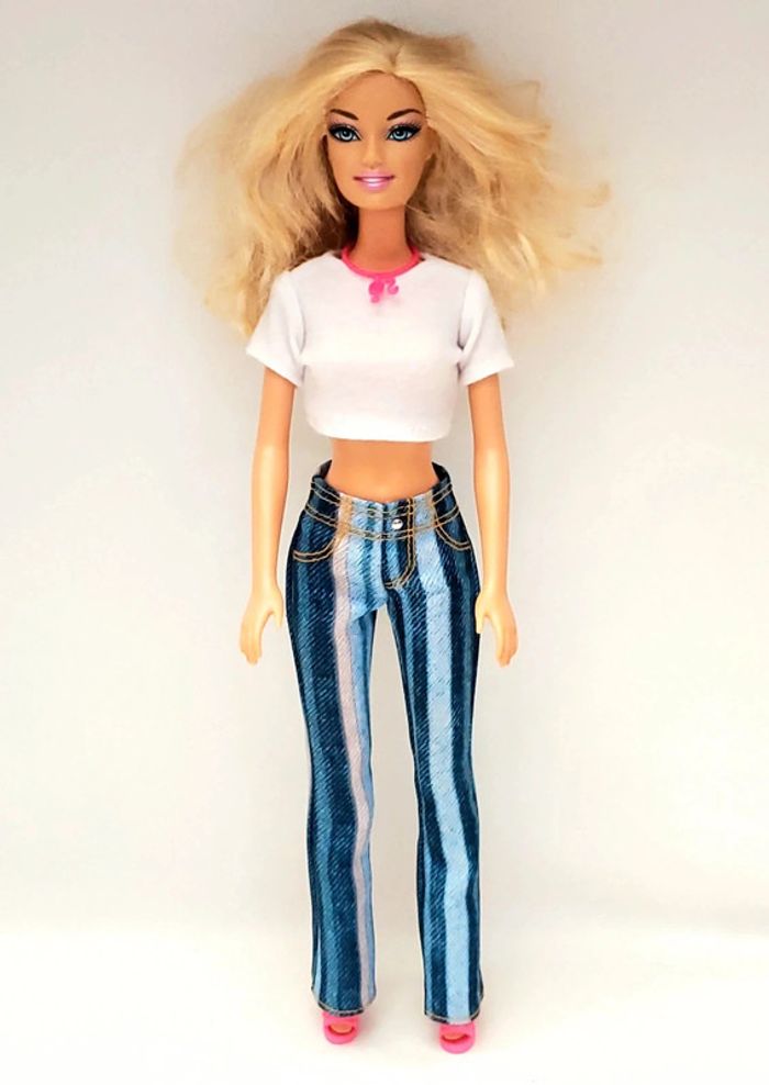 Lot de 3 poupée Barbie jambes et bras fixes - photo numéro 14