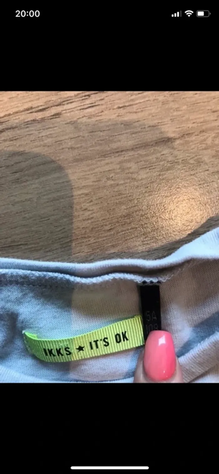 T-shirt ikks manches longues tailles 5 ans - photo numéro 3