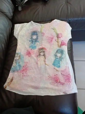 Sublime haut taille 1 petites filles effet dentelle