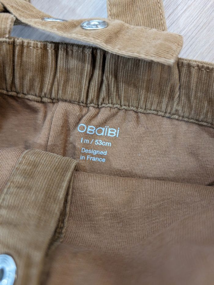 Salopette camel neuve Obaibi - Taille : 1 mois - photo numéro 4
