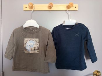 Lot t-shirt ML 6 mois