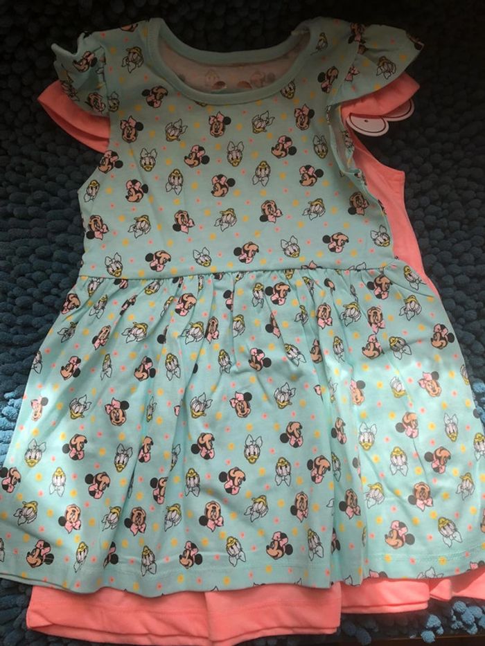 lot de 2 robes disney minnie daisy - n e u v e s - photo numéro 2