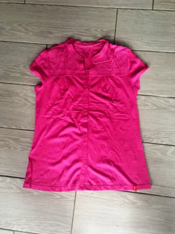T short EDC rose fushia