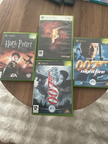 Jeux vidéo Xbox résident evil Harry Potter 007 night et double 