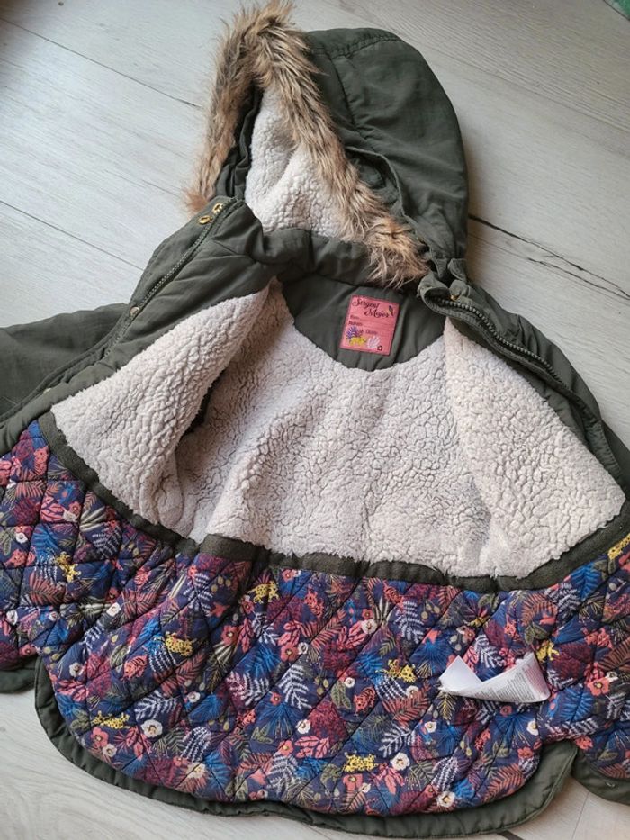 Manteau chaud kaki sergent major 6ans - photo numéro 2