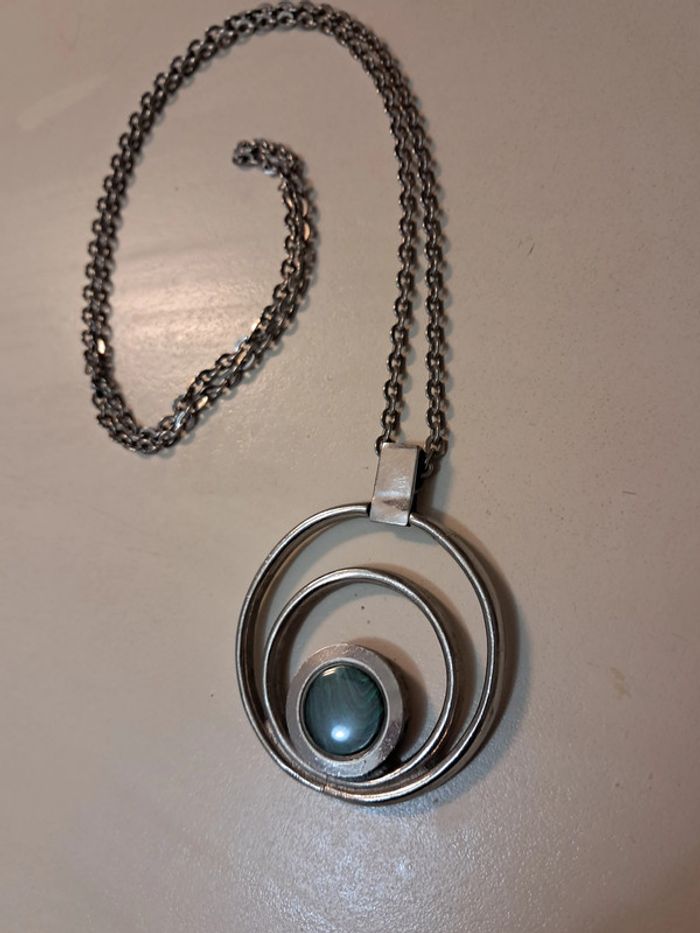 Collier long et pendentif up cyclé - photo numéro 2