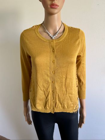 Cardigan jaune moutarde neuf Jus d’Orange taille 2