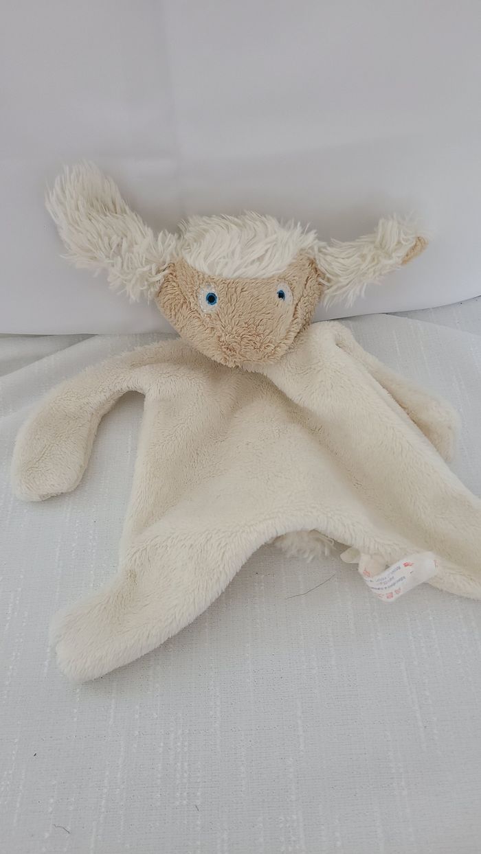 Les petites marie DBS Doudou plat Marcel Etienne mouton blanc - photo numéro 3