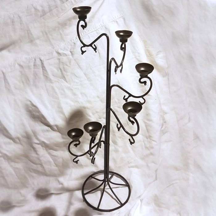 Grand chandelier à 6 bougeoirs - photo numéro 5