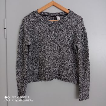 Pull gris chiné t36