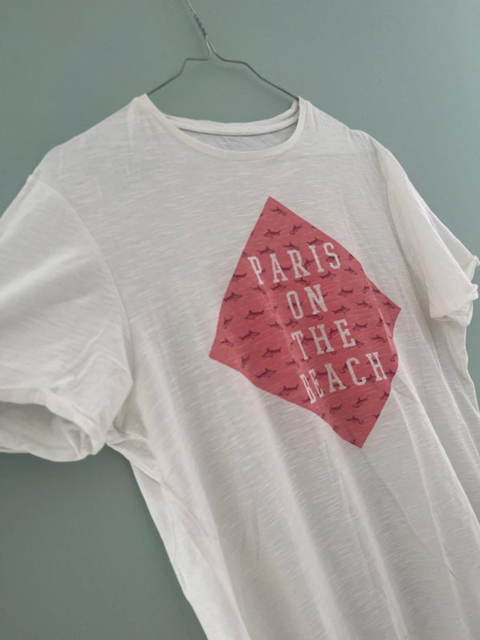 Tee shirt blanc celio - photo numéro 2