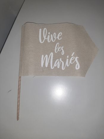 Drapeau "Vive les mariés" neuf