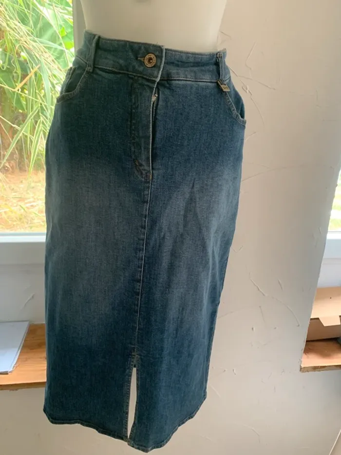 Jupe Bianca longue en jean taille 40 - photo numéro 2