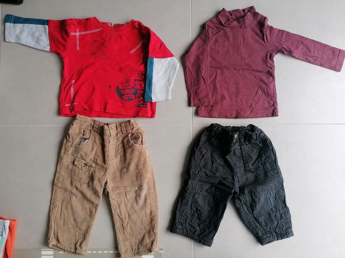 Lot 30 vêtements garçon 12 mois - photo numéro 9