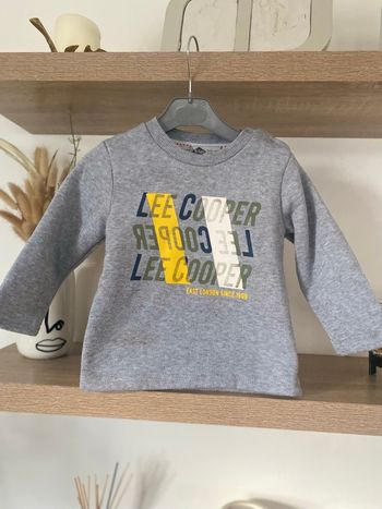 Sweat gris claire garçon 18 mois Lee Cooper en