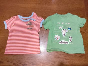 2 t-shirt 6mois