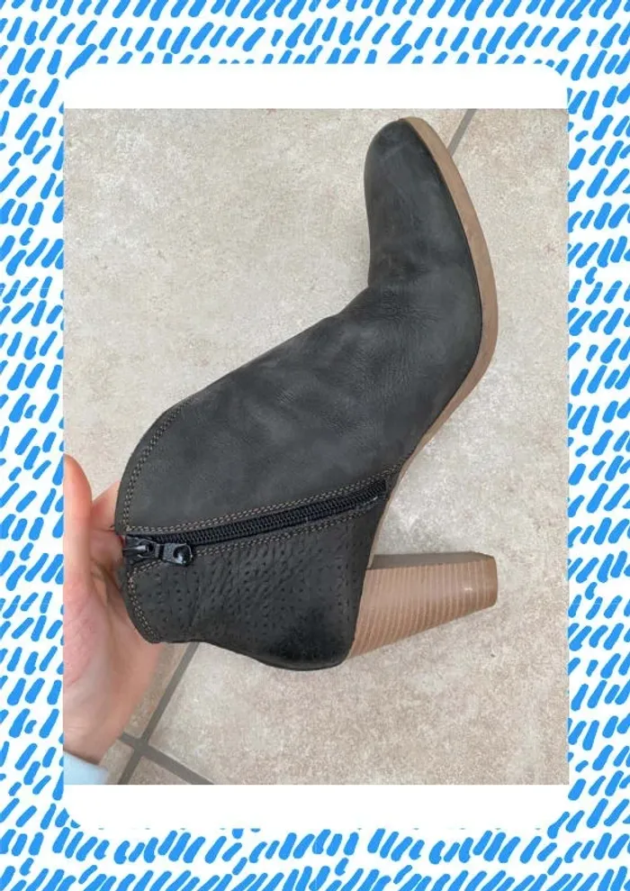 Bottines basses noir 41 Ateliers Mégis cuir - photo numéro 9