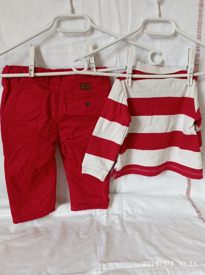 pantalon et haut de Natalys 6 mois ref 26 D3