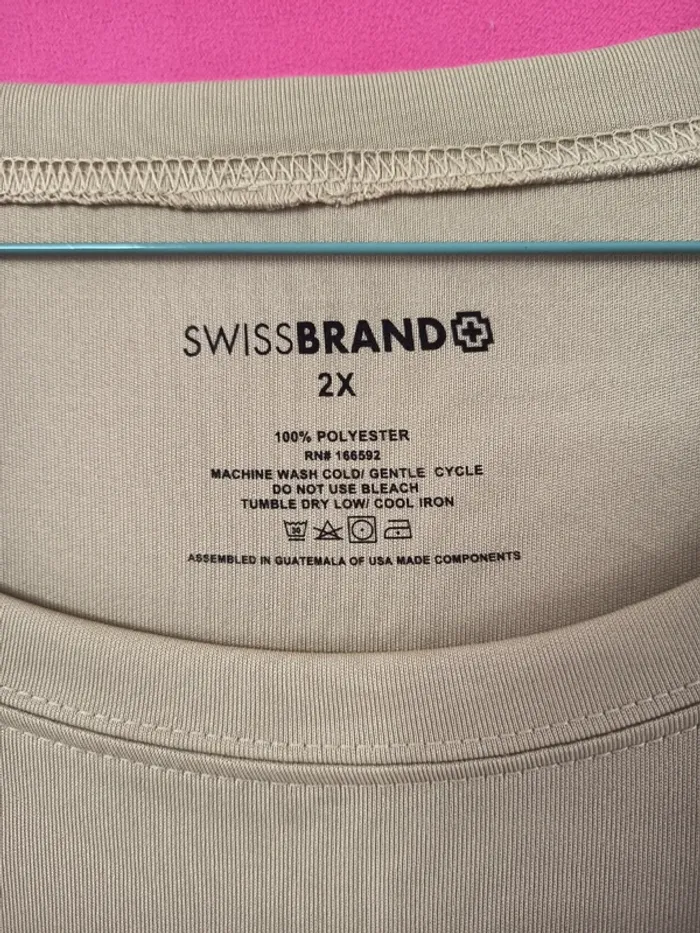 Tee-shirt grande taille, voir dimensions. Marque SwissBrand (A312) - photo numéro 2
