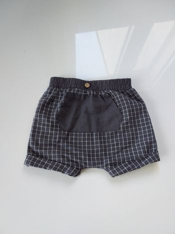 Short gris à carreaux 6 mois Kiabi