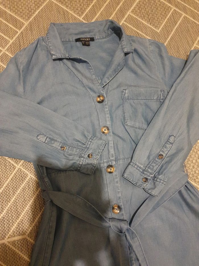 Robe souple couleur jean bleue clair