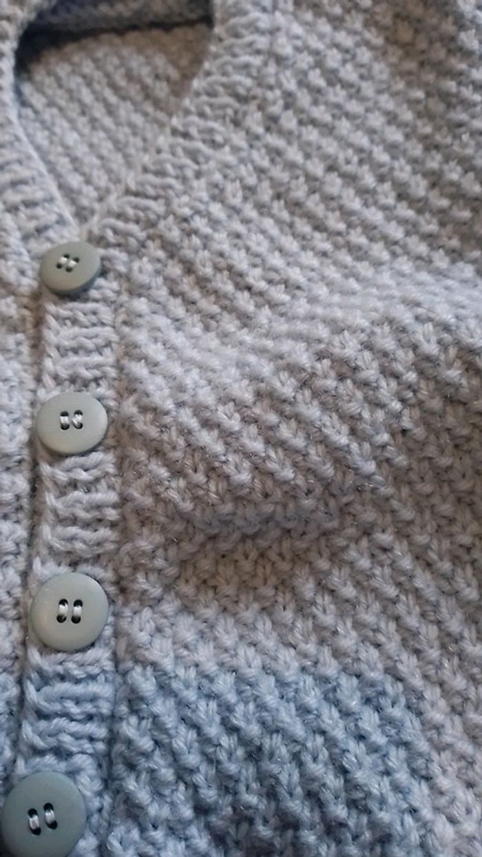 Gilet bleu ciel - photo numéro 3