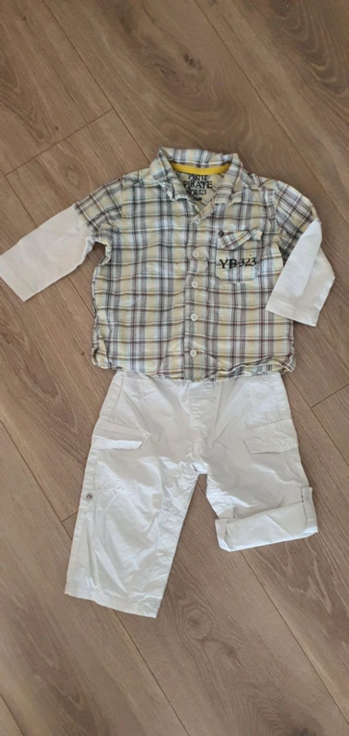 Lot 4 tenues été + 1pantalon jogging. 12mois - photo numéro 6