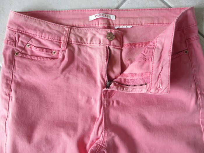 Pantalon rose femme Camaïeu - Taille 38 - photo numéro 3