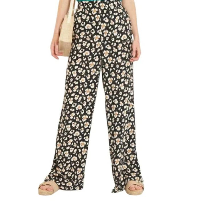 🩷 Pantalon fluide motif léopard taille L 40 Kiabi #emyfleury_40femme - photo numéro 3