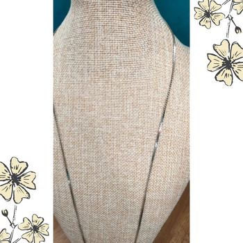 Chaîne argentée vintage – style serpent, fermeture originale