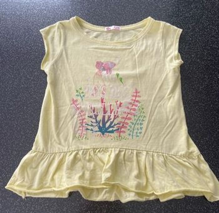 DPAM - t-shirt fille jaune 6ans