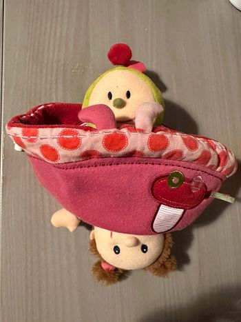 Doudou Peluche Réversible Fille Fée Coccinelle Liz Lilliputiens