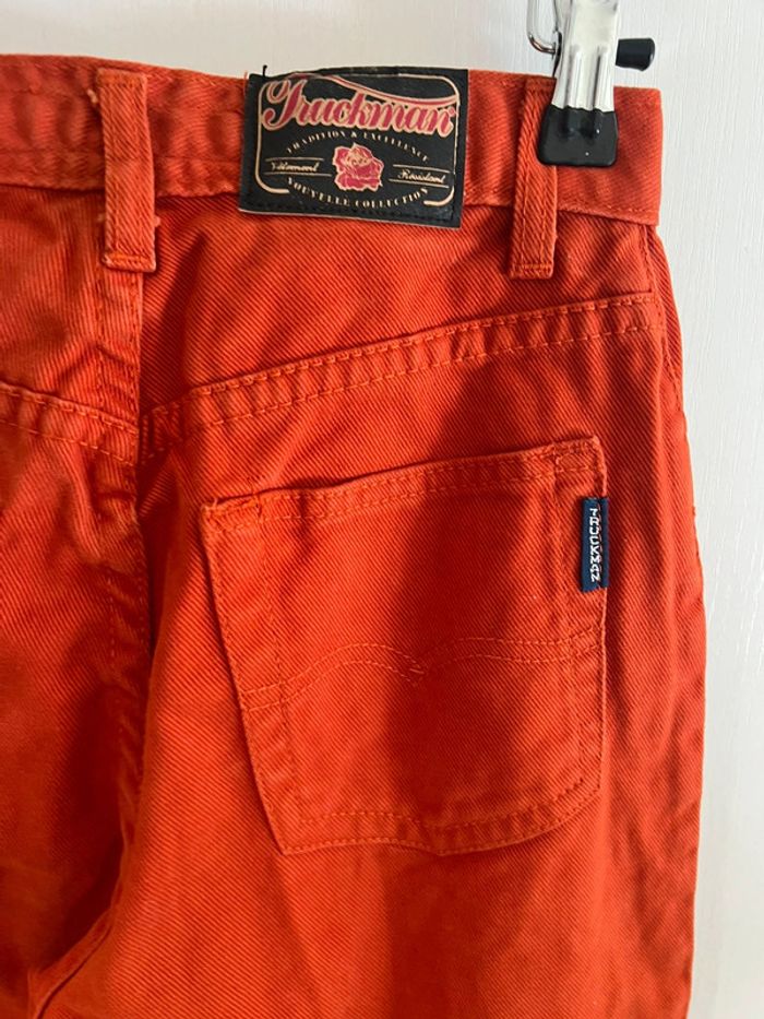 TruckMan pantalon vintage, taille 32 Jeans, oranger - photo numéro 4
