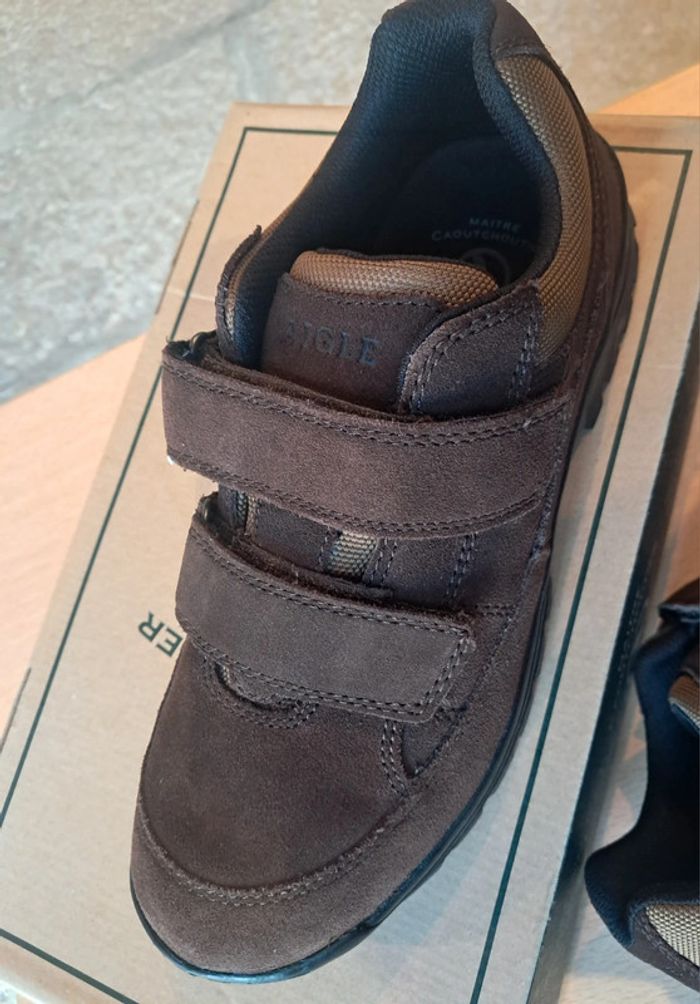 Aigle chaussures homme à scratch marché rando P.46 neuves - photo numéro 3