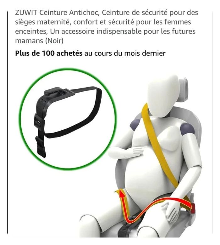 Ceinture de sécurité pour femme enceinte - photo numéro 3