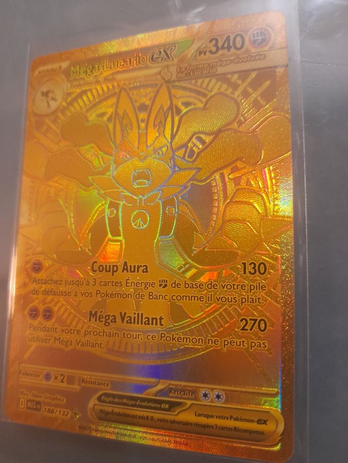 Mega lucario ex or - photo numéro 2