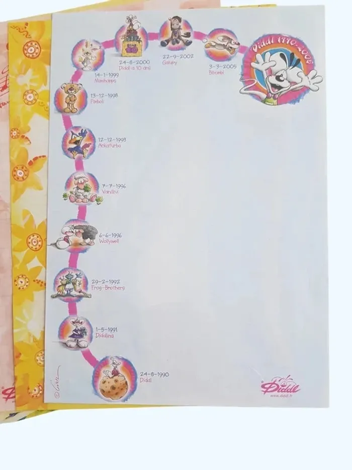 Lot diddl, 12 feuilles A5 - photo numéro 3