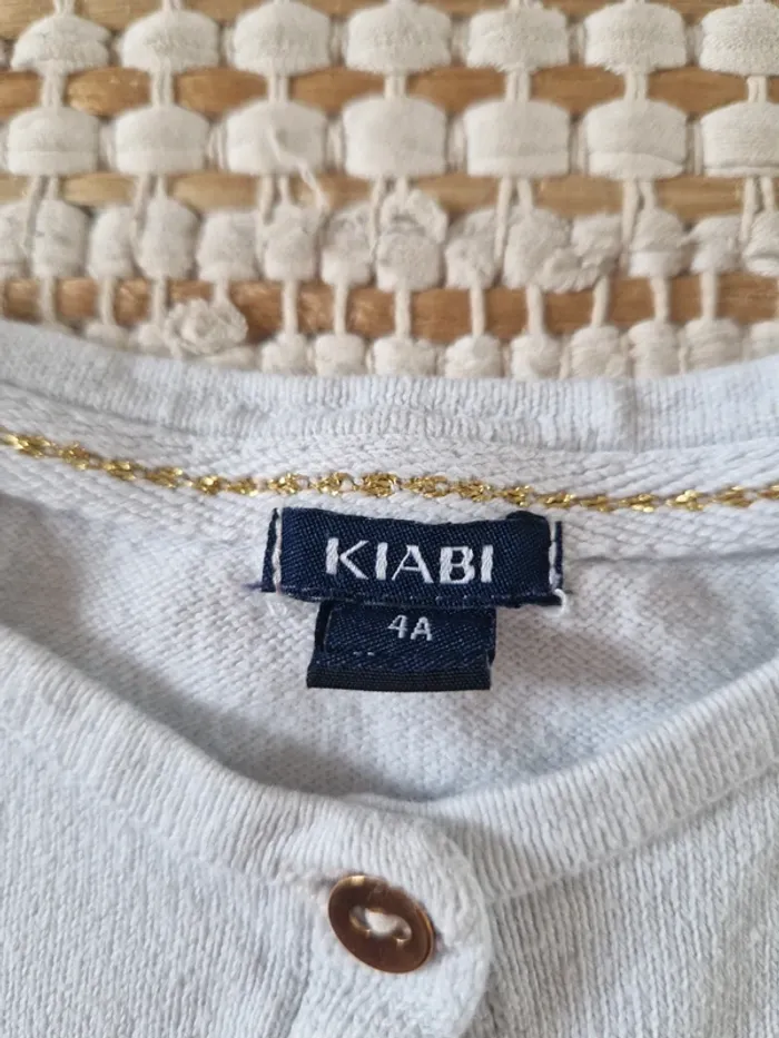 Joli gilet blanc - 4 ans (KIABI) 🤍 - photo numéro 3